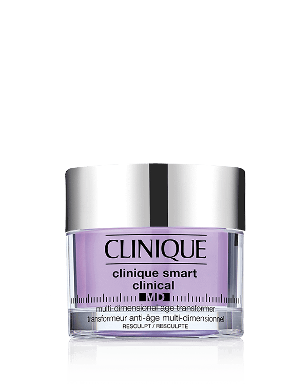 Clinique Smart Clinical™ MD Multi-Dimensional Age Transformer Resculpt, Geelivoide, joka napakoittaa veltostunutta ihoa ja palauttaa kasvojen muotoa.